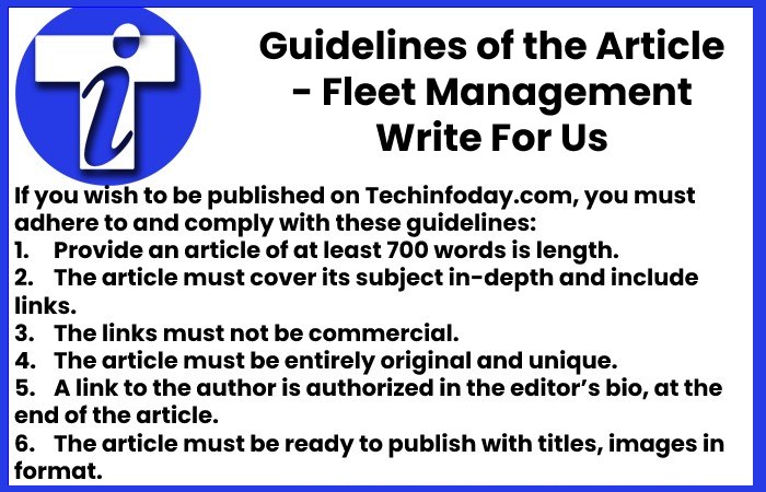Fleet Management Write For Us