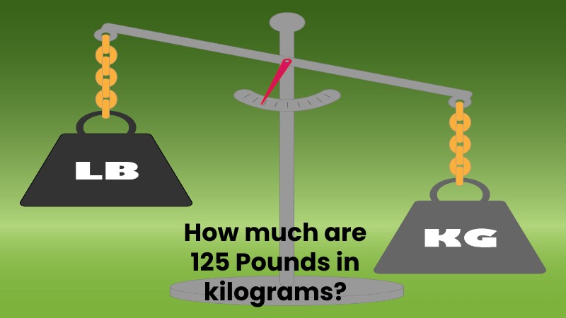 How much are 125 Pounds in kilograms?