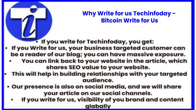 Why Write for us Techinfoday -  Bitcoin Write for Us
