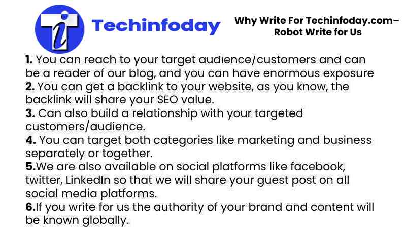Guidelines for Article to Writing  Robot Write for Us